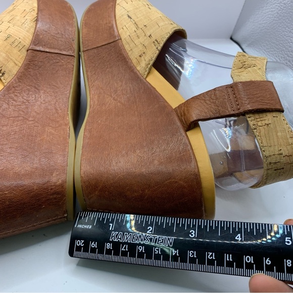 Kork Ease K40606 Women Cork Leather Wedge Sandal Shoe Size 9M Pre Owned - Picture 7 of 10